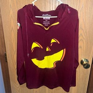 Sourpuss Women's Maroon Halloween Hoodie